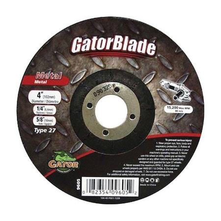 Gator Grit 9605 4 x 025 x 064 in Metal Grinding Wheel 2463610